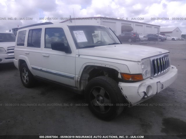 1J4RH4GKXAC113852 - 2010 JEEP COMMANDER SPORT WHITE photo 1