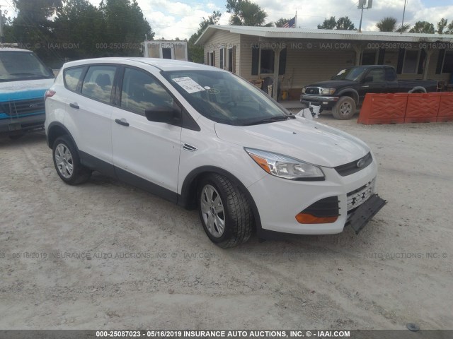 1FMCU0F76FUC65931 - 2015 FORD ESCAPE S WHITE photo 1