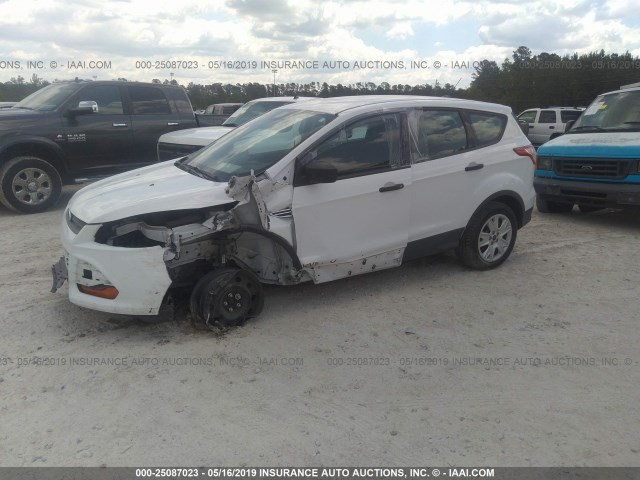 1FMCU0F76FUC65931 - 2015 FORD ESCAPE S WHITE photo 2