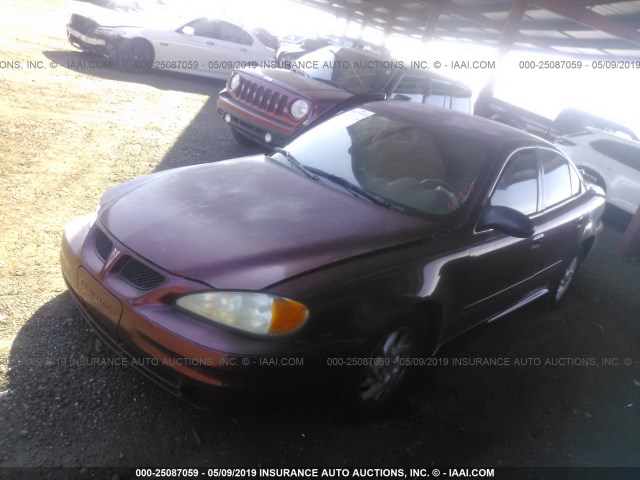 1G2NF52E53M549933 - 2003 PONTIAC GRAND AM SE1 RED photo 2