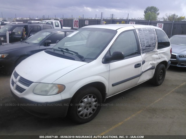 1D4GP21R26B506562 - 2006 DODGE CARAVAN C/V WHITE photo 2