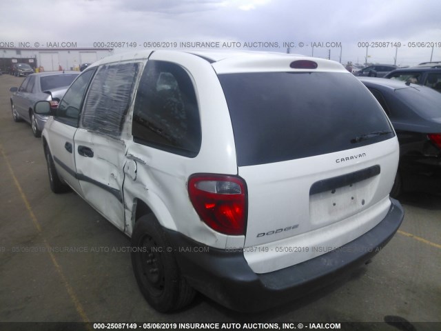 1D4GP21R26B506562 - 2006 DODGE CARAVAN C/V WHITE photo 3