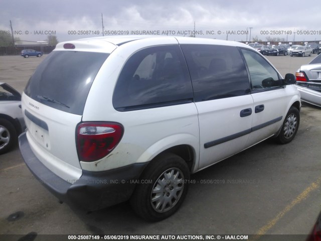 1D4GP21R26B506562 - 2006 DODGE CARAVAN C/V WHITE photo 4