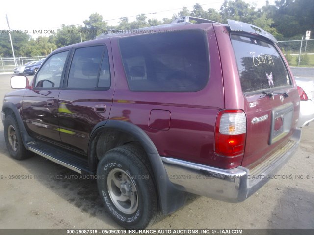 JT3GN86R4Y0167336 - 2000 TOYOTA 4RUNNER SR5 RED photo 3