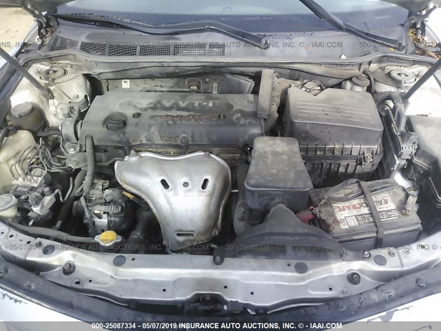 4T1BE46K99U889098 - 2009 TOYOTA CAMRY SE/LE/XLE SILVER photo 10