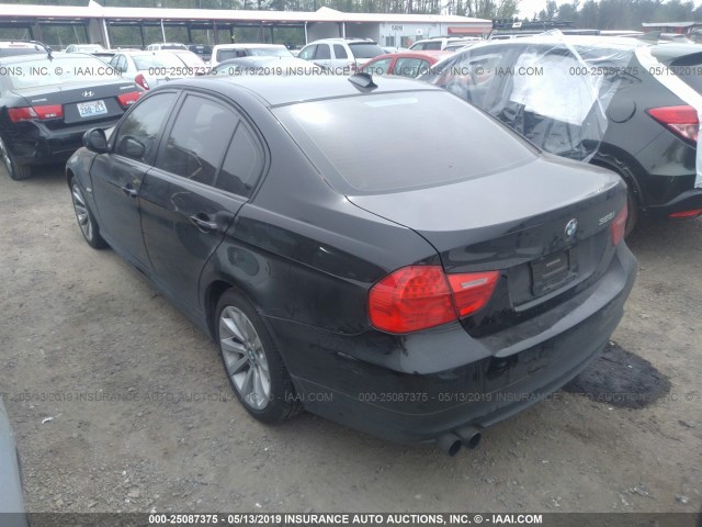 WBAPK5G55BNN25453 - 2011 BMW 328 XI SULEV BLACK photo 3