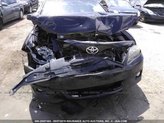 4T1BK3EK2BU130352 - 2011 TOYOTA CAMRY SE/LE/XLE BLACK photo 6