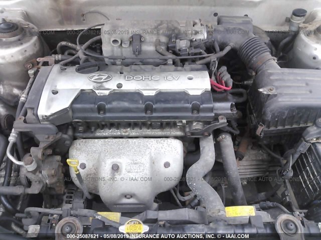 KMHDN45DX1U094156 - 2001 HYUNDAI ELANTRA GLS/GT SILVER photo 10