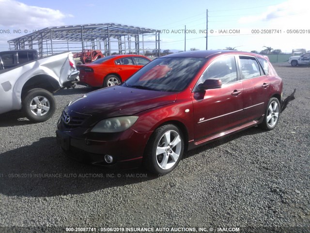 JM1BK143861465013 - 2006 MAZDA 3 HATCHBACK RED photo 2