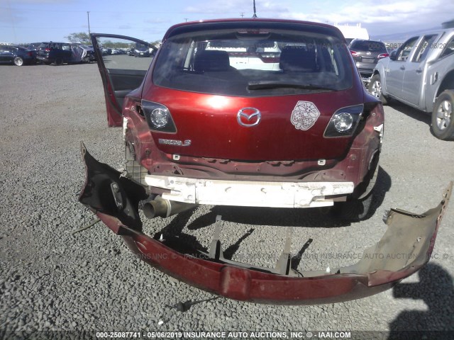 JM1BK143861465013 - 2006 MAZDA 3 HATCHBACK RED photo 6