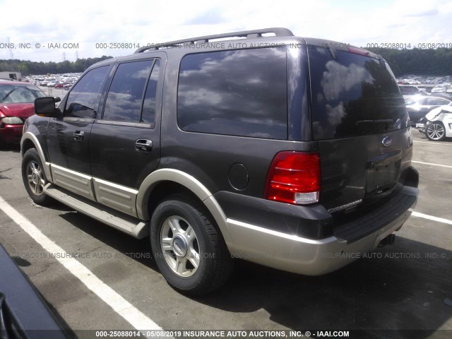 1FMFU18525LA61341 - 2005 FORD EXPEDITION EDDIE BAUER BLACK photo 3