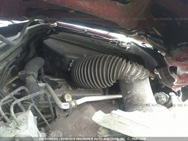 5TEUU42NX5Z068707 - 2005 TOYOTA TACOMA ACCESS CAB წითელი ფოტო 10