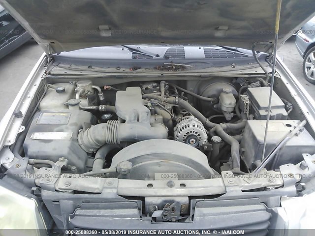 1GKES12P846182909 - 2004 GMC ENVOY XUV SILVER photo 10