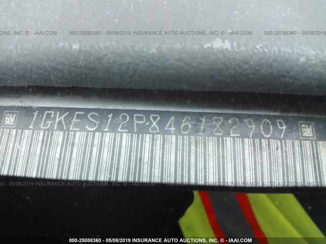 1GKES12P846182909 - 2004 GMC ENVOY XUV SILVER photo 9