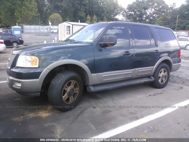 1FMEU17L63LA30800 - 2003 FORD EXPEDITION EDDIE BAUER GREEN photo 2