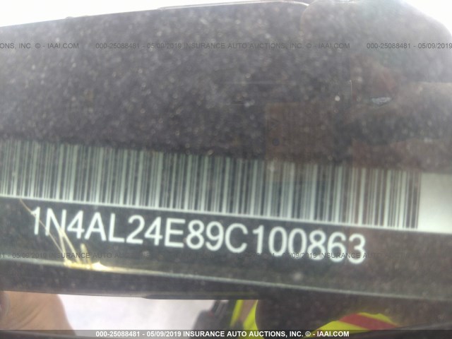 1N4AL24E89C100863 - 2009 NISSAN ALTIMA 2.5S GRAY photo 9