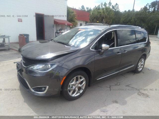 2C4RC1GG4KR574200 - 2019 CHRYSLER PACIFICA LIMITED GRAY photo 2