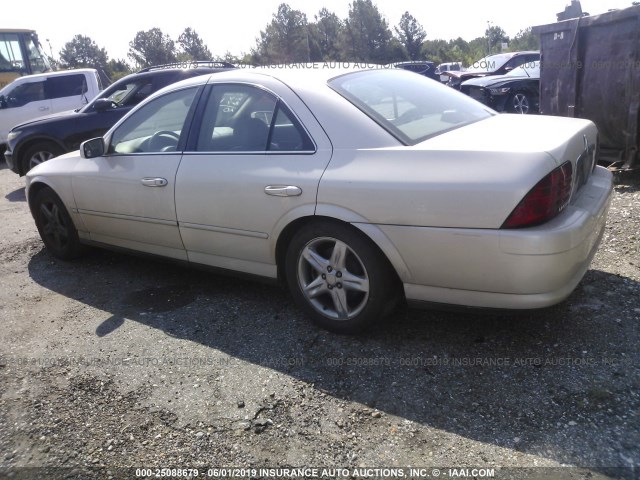 1LNHM87AX2Y669283 - 2002 LINCOLN LS BEIGE photo 3