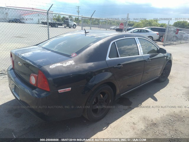1G1ZH57B78F170586 - 2008 CHEVROLET MALIBU 1LT 黑色 照片 4