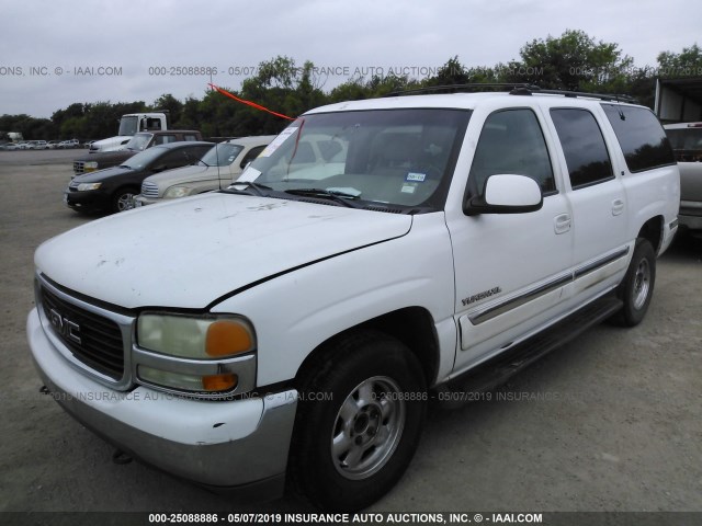 1GKEC16T01J257633 - 2001 GMC YUKON XL C1500 WHITE photo 2