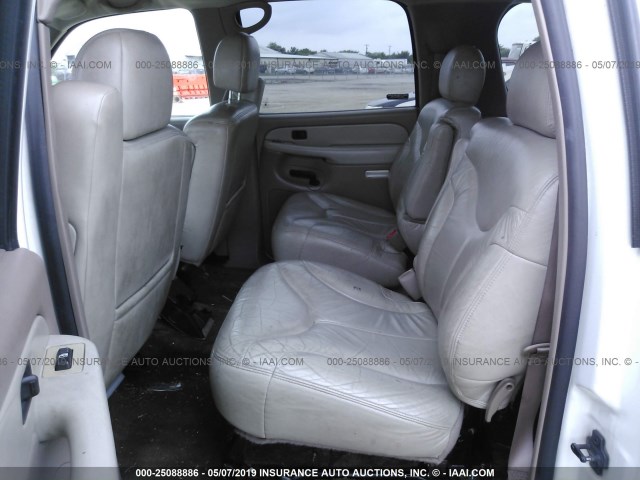 1GKEC16T01J257633 - 2001 GMC YUKON XL C1500 WHITE photo 8