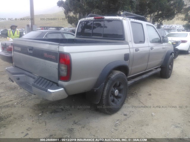 1N6ED27Y8YC420954 - 2000 NISSAN FRONTIER CREW CAB XE/CREW CAB SE TAN photo 4