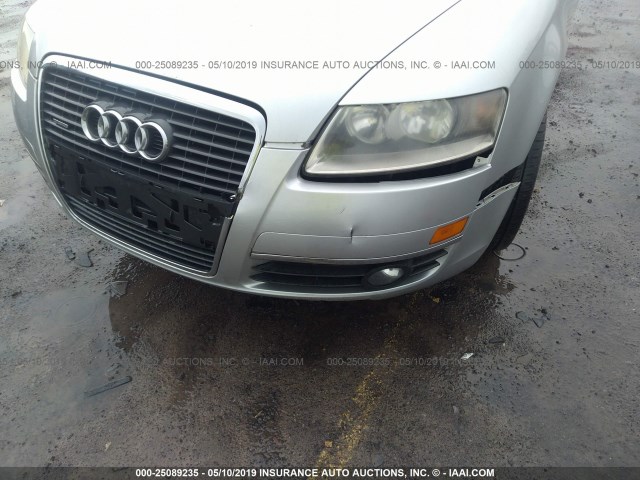 WAUDH74F77N030298 - 2007 AUDI A6 3.2 QUATTRO SILVER photo 6