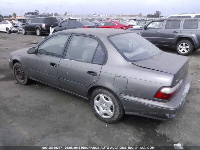 1NXBB02E8TZ432159 - 1996 TOYOTA COROLLA DX GRAY photo 3