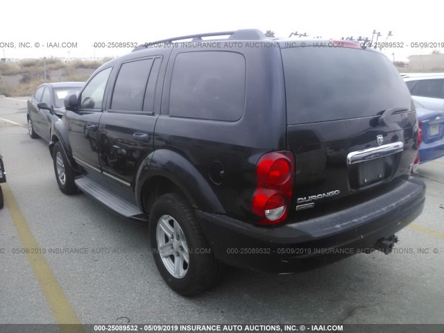 1D4HD58D34F184710 - 2004 DODGE DURANGO LIMITED BLACK photo 3