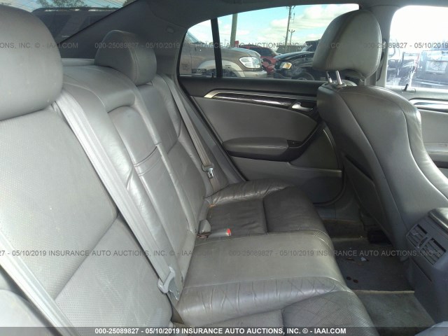 19UUA66206A010445 - 2006 ACURA 3.2TL SILVER photo 8