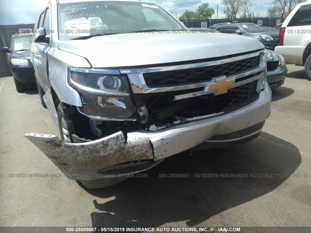 1GNSKHKC6JR275367 - 2018 CHEVROLET SUBURBAN K1500 LT SILVER photo 6