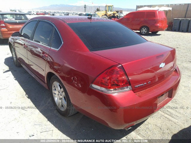 2G1WB5E37E1125926 - 2014 CHEVROLET IMPALA LIMITED LT RED photo 3