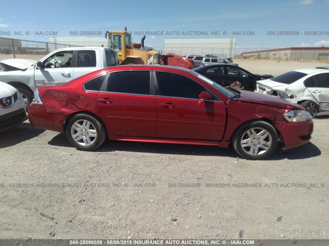 2G1WB5E37E1125926 - 2014 CHEVROLET IMPALA LIMITED LT RED photo 6