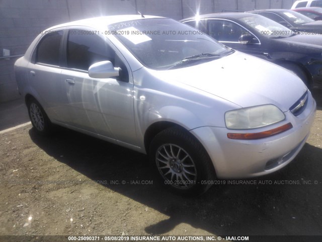 KL1TD56616B640118 - 2006 CHEVROLET AVEO LS GRAY photo 1