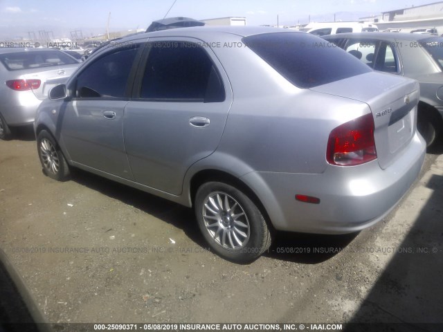 KL1TD56616B640118 - 2006 CHEVROLET AVEO LS GRAY photo 3