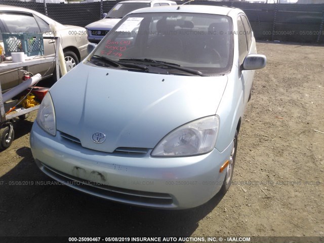 JT2BK12U420052803 - 2002 TOYOTA PRIUS BLUE photo 2