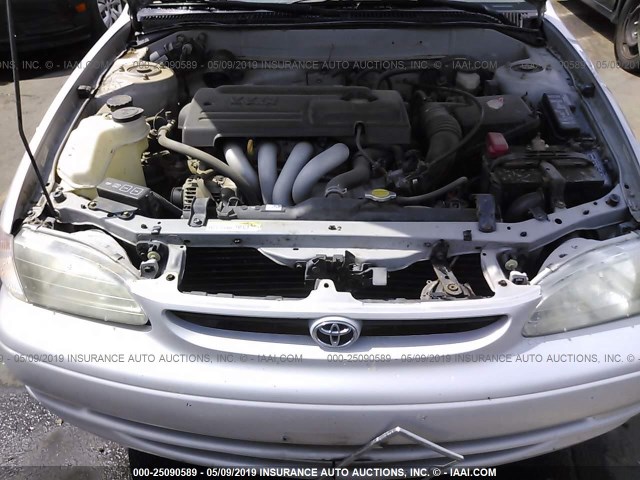 1NXBR12E4YZ331094 - 2000 TOYOTA COROLLA VE/CE/LE 银色 照片 10