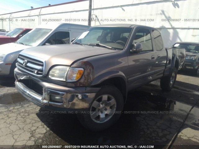 5TBBT48111S197322 - 2001 TOYOTA TUNDRA ACCESS CAB LIMITED BLUE photo 2