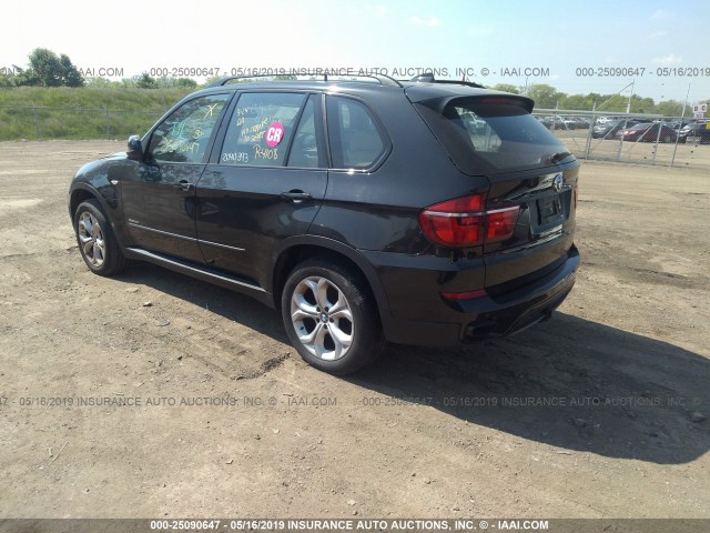 5UXZV8C58BLL67985 - 2011 BMW X5 XDRIVE50I BLACK photo 3