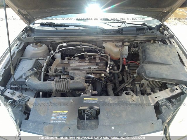 1G1ZS58F27F188978 - 2007 CHEVROLET MALIBU LS BEIGE photo 10