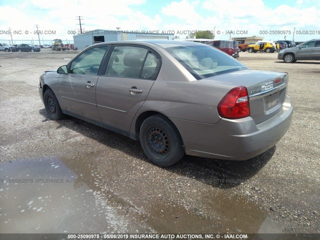 1G1ZS58F27F188978 - 2007 CHEVROLET MALIBU LS BEIGE photo 3