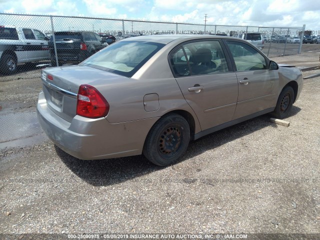 1G1ZS58F27F188978 - 2007 CHEVROLET MALIBU LS BEIGE photo 4