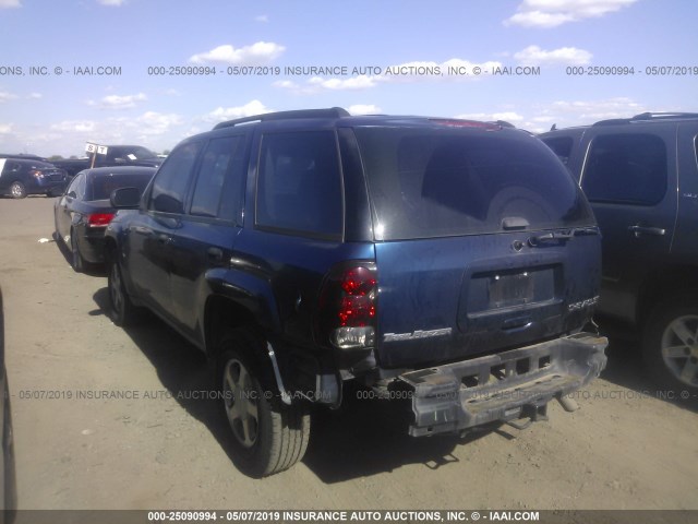 1GNDS13S342131830 - 2004 CHEVROLET TRAILBLAZER LS/LT BLUE photo 3