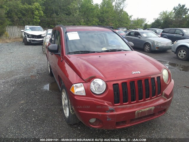 1J8FF47W47D122852 - 2007 JEEP COMPASS RED photo 6