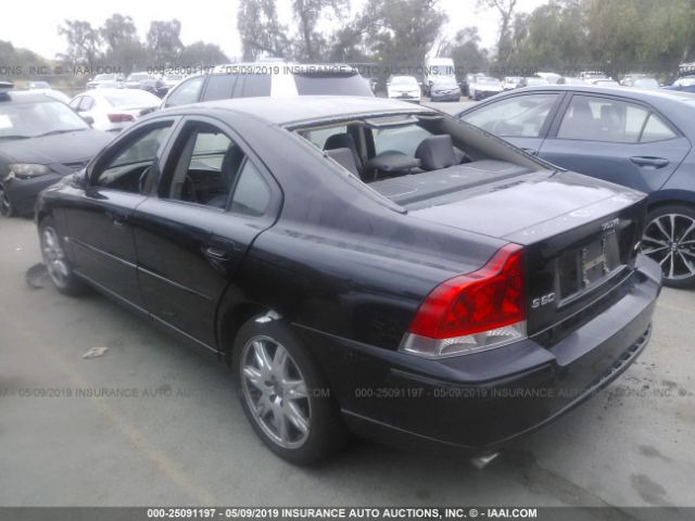 YV1RS592452426590 - 2005 VOLVO S60 2.5T Black photo 3