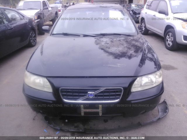 YV1RS592452426590 - 2005 VOLVO S60 2.5T Black photo 6