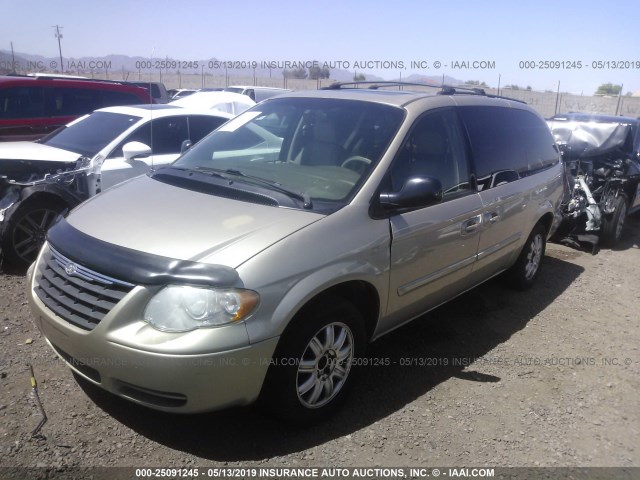 2A4GP54L46R696155 - 2006 CHRYSLER TOWN & COUNTRY TOURING GOLD photo 2