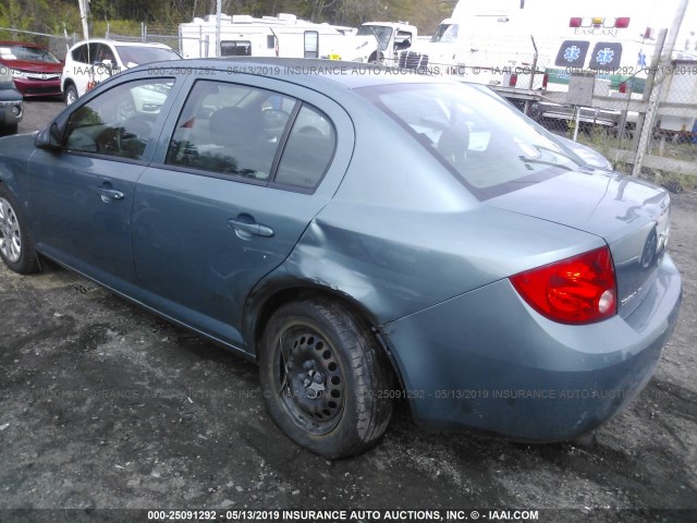 1G1AT58H797157251 - 2009 CHEVROLET COBALT LT TEAL photo 3