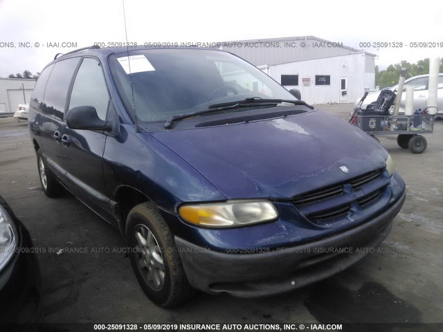 1B4GP44G8YB750879 - 2000 DODGE GRAND CARAVAN SE/SPORT Dark Blue photo 1