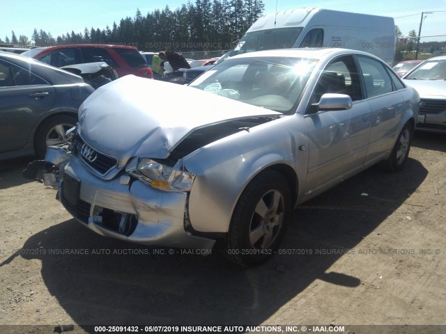 WAUED64B31N057870 - 2001 AUDI A6 2.7T QUATTRO SILVER photo 2